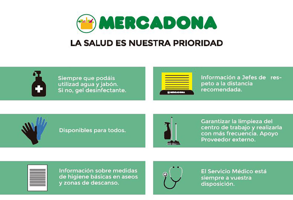 Medidas salud Mercadona