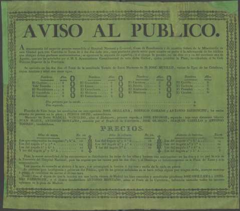 La Biblioteca Valenciana data un cartell taurí de 1822 de la ciutat de ...
