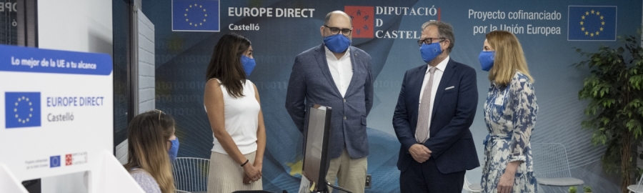 Martí y Ferrando inauguran el nuevo centro Europe Direct Castelló con el impulso de un ‘hub’ europeo por la innovación en la provincia