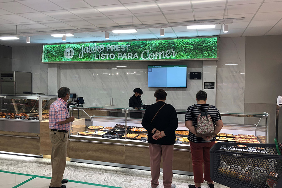 Sección de Listo para Comer en la nueva tienda eficiente de Leioa