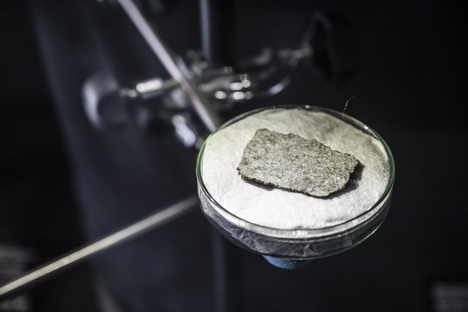 El Museu de les Ciències exhibe un fragmento de meteorito de origen mar...