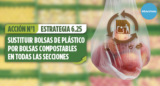 Mercadona cumple con su compromiso y elimina las bolsas de plástico de un solo uso en todas sus tiendas