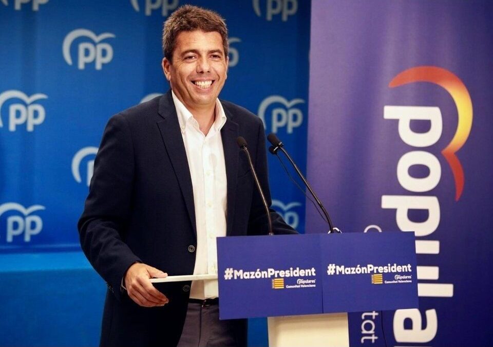 Carlos Mazón: “Bajar impuestos es una obligación moral y Puig tiene margen para hacerlo y dejar de asfixiar a contribuyentes, pymes y autónomos”